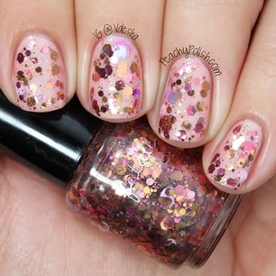 @femme_fatale_cosmetics "Midsummer Petals" is up at PeachyPolish.com today!