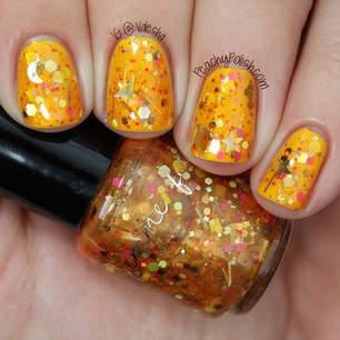 Up on the blog, @femme_fatale_cosmetics "Chaotic Blaze"! Check it out at PeachyPolish.com.