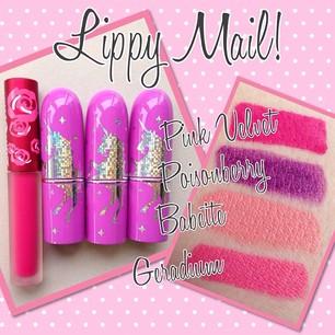 I'm so happy right now! @limecrimemakeup Lippy's from their Black Friday sale! 😍