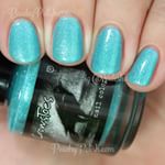  @crowstoesnailcolor "Ingrounded". Nothing like an icy blue to help me get through the sweltering heat!  #CrowsToes #PeachyPolish 