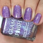  @glampolish_ "RESPECT" is über sparkly!  #GlamPolish #PeachyPolish 