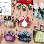  All the Christmas nail arts! Can't believe Christmas is already over.  head over to PeachyPolish.com and pin some manis for next year! ⛄️❄️ 