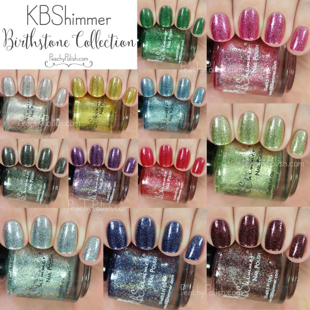 KBShimmer Birthstone Collection | Peachy Polish