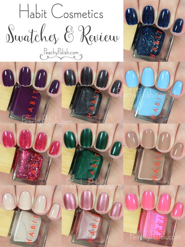 Habit Cosmetics Swatches & Review | Peachy Polish