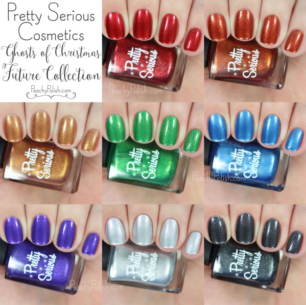 Pretty Serious Cosmetics Ghosts Of Christmas Future Collection | Peachy Polish