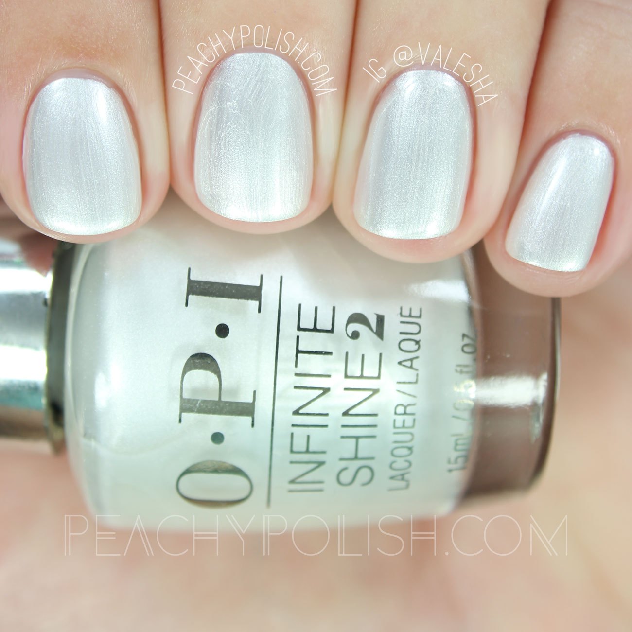 OPI Girls Love Pearls | Infinite Shine Breakfast At Tiffany's Collection | Peachy Polish