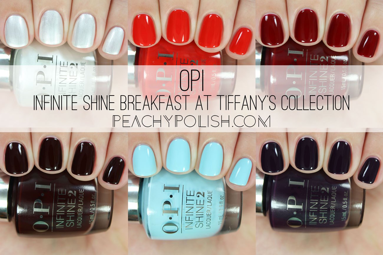 OPI Infinite Shine Breakfast At Tiffany's Collection | Peachy Polish