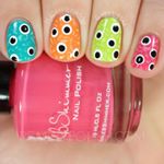  The monster eyes are watching you! #kbshimmer #butterlondon #zoya #ricapolish #peachypolish 