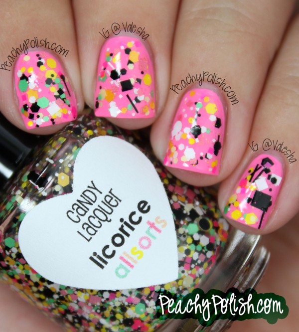 Candy Lacquer Licorice Allsorts - Peachy Polish