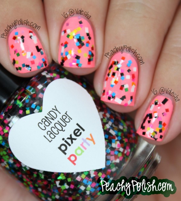Candy Lacquer Pixel Party - Peachy Polish