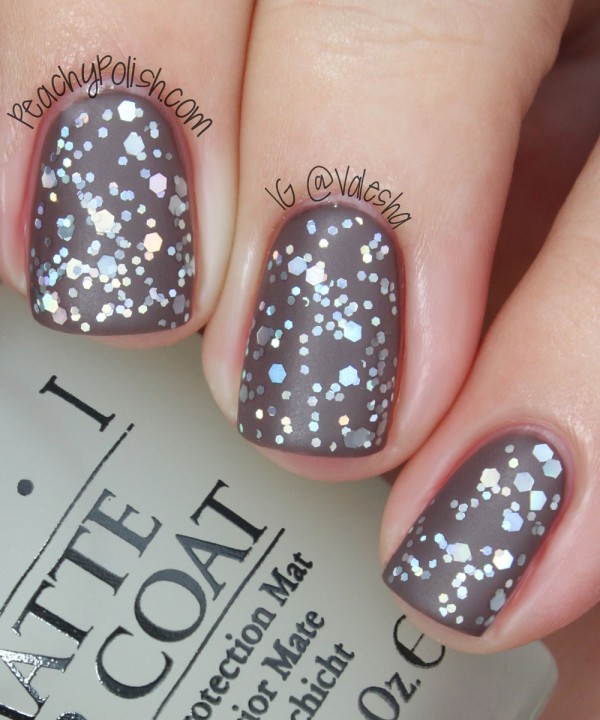 OPI Snowflakes In The Air With Matte Top Coat