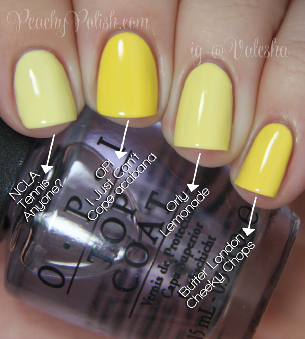 OPI I Just Can't Cope-acabana Comparison - Peachy Polish