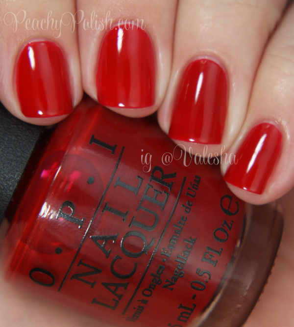 OPI Red Hot Rio - Peachy Polish