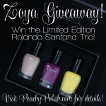 Zoya Rolando Santana Giveaway - Peachy Polish