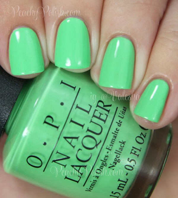 OPI You Are So Outta Lime! | Summer 2014 Neon Collection | Peachy Polish
