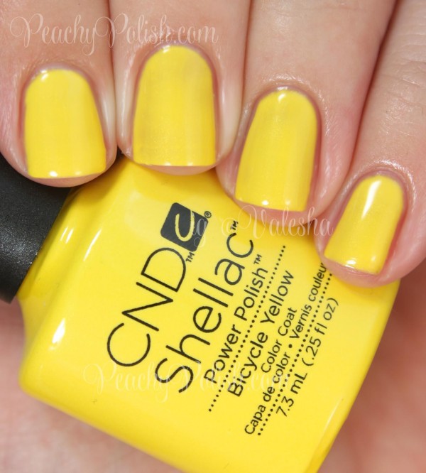 CND Bicycle Yellow | Summer 2014 Paradise Collection | Peachy Polish