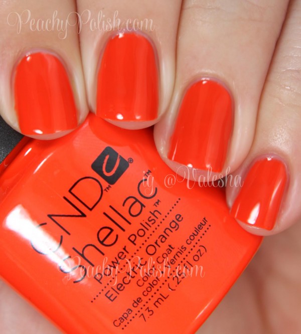 CND Electric Orange | Summer 2014 Paradise Collection | Peachy Polish
