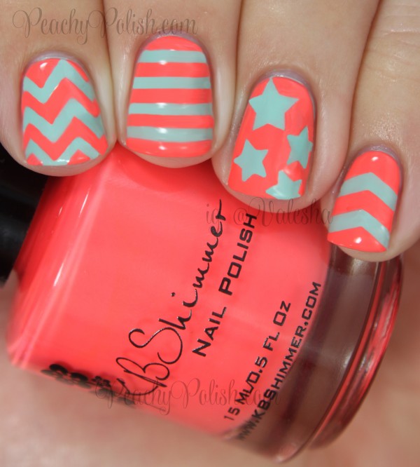 KBShimmer Nail Decal Nail Art | Summer 2014 Collection | Peachy Polish