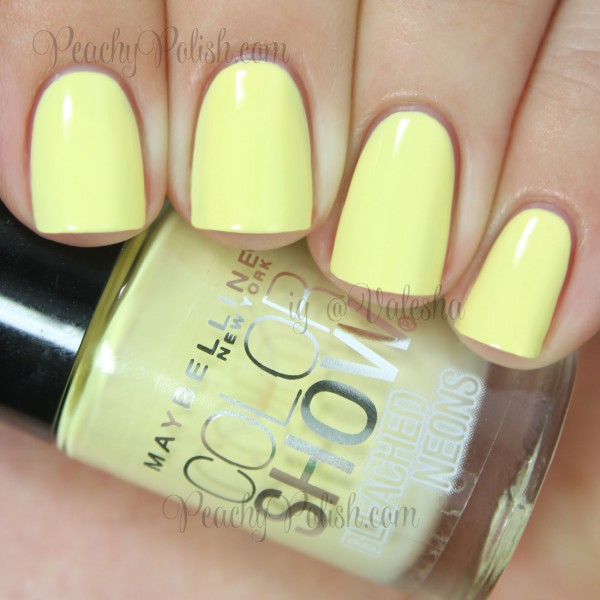 Maybelline Color Show Citrus Collide | Summer 2014 Bleached Neons | Peachy Polish
