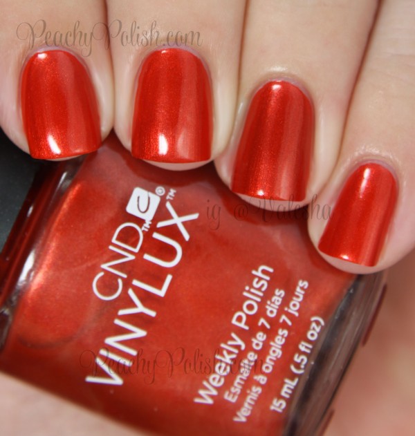 CND VINYLUX Fine Vermillion | Fall 2014 Modern Folklore Collection | Peachy Polish
