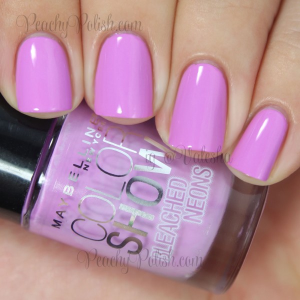 Maybelline Color Show Ultra Violet | Summer 2014 Bleached Neons | Peachy Polish