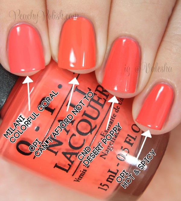 OPI Can't Afjord Not To Comparison | Peachy Polish