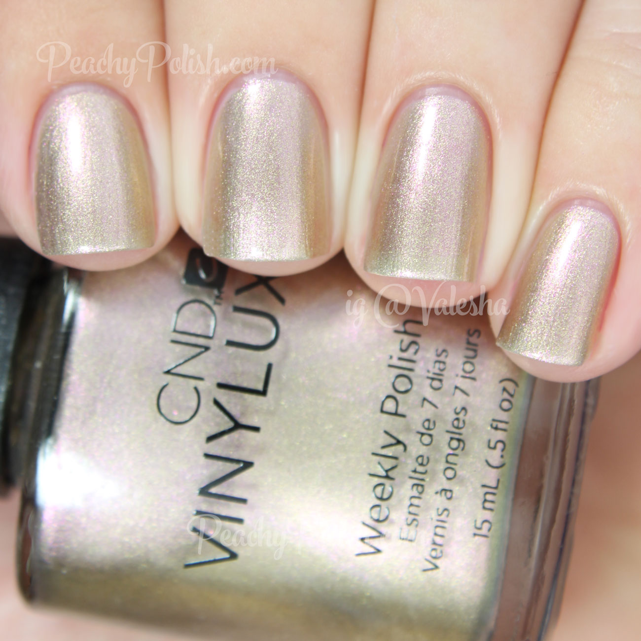 CND VINYLUX Grand Gala | Holiday 2014 Gilded Dreams Collection | Peachy Polish