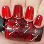 OPI: Comparisons – Holiday 2014 Gwen Stefani Collection