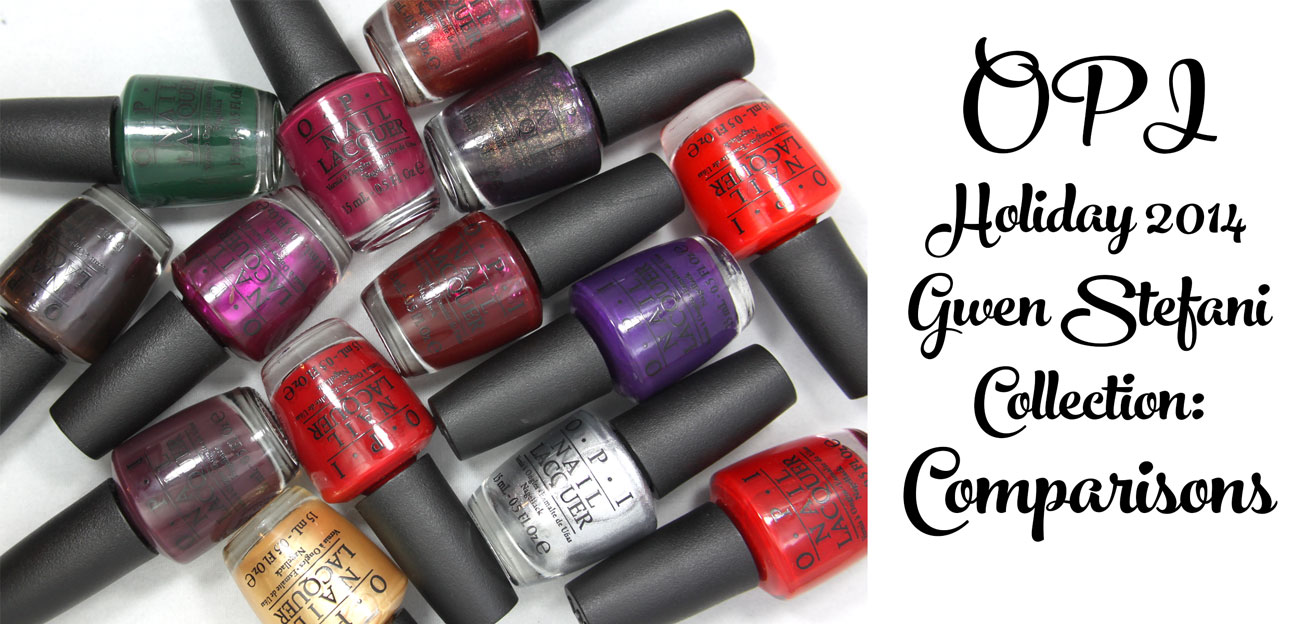 OPI | Holiday 2014 Gwen Stefani Collection Comparisons | Peachy Polish