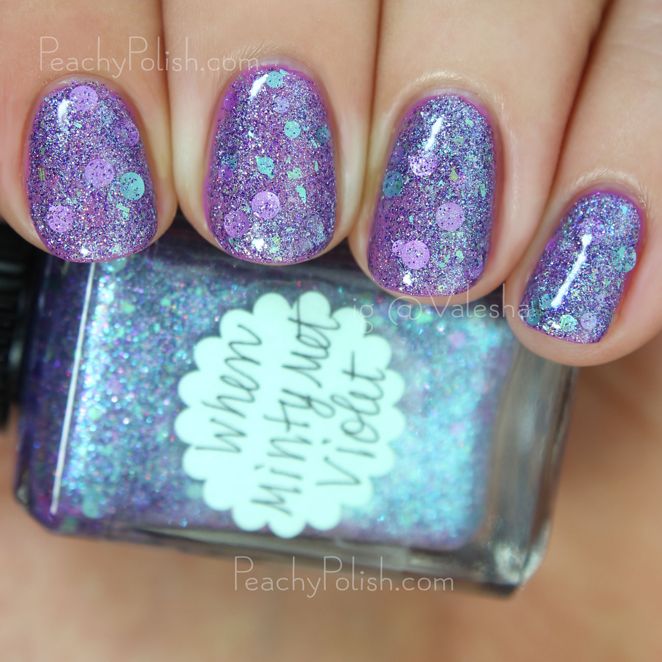 Lynnderella When Minty Met Violet | Peachy Polish