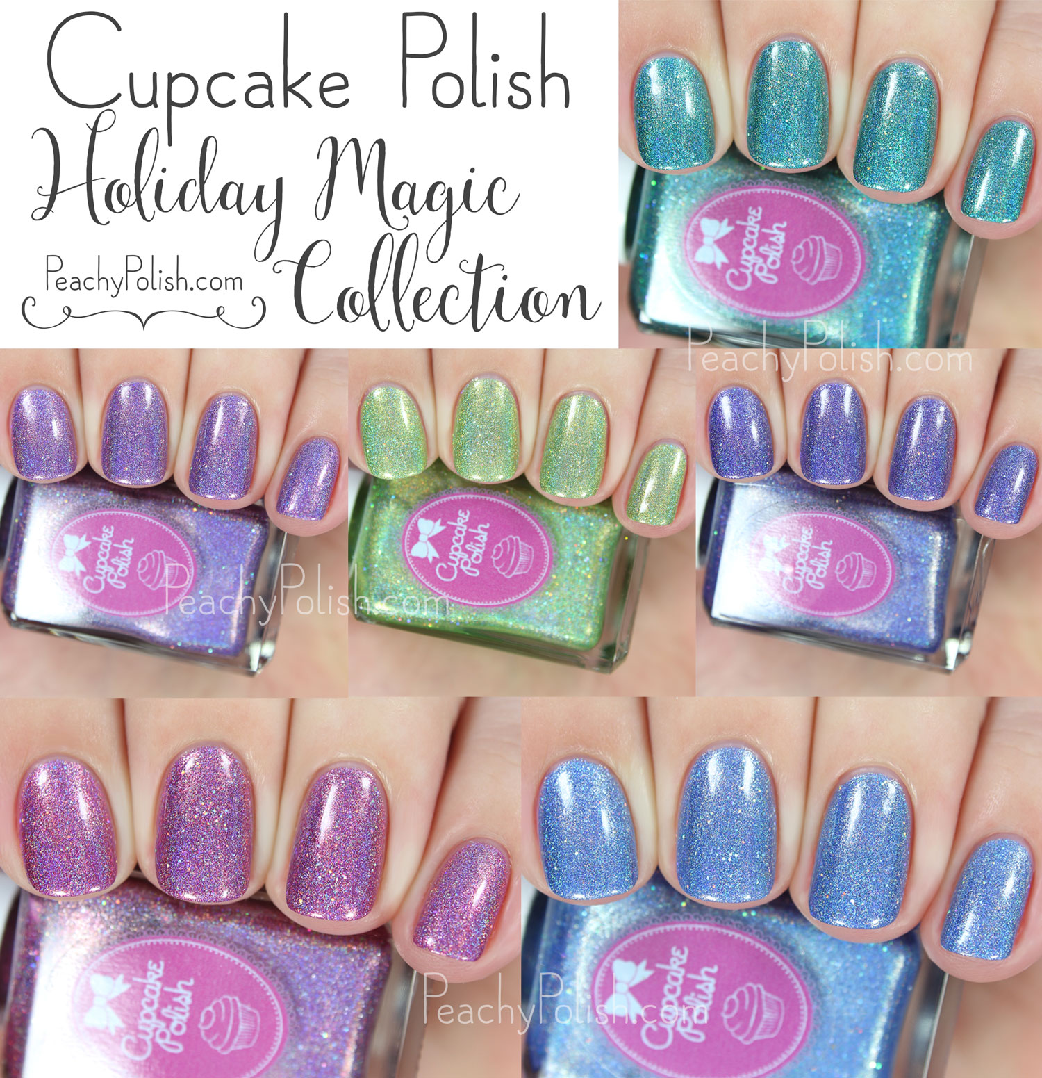 Cupcake Polish Holiday 2015 Holiday Magic Collection | Peachy Polish