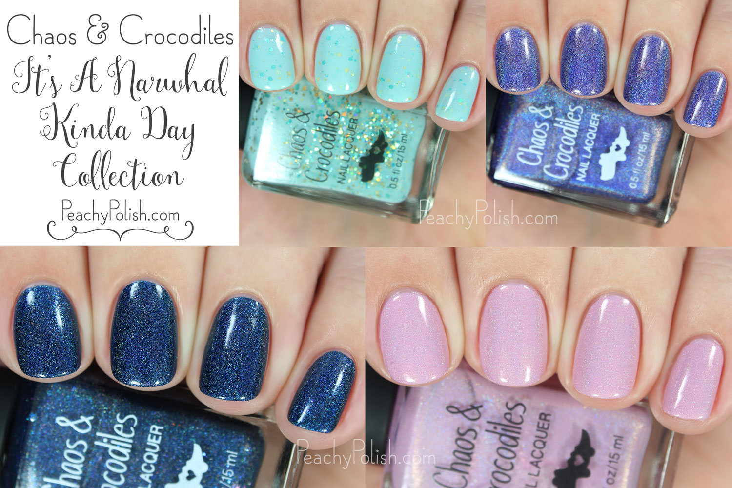 Chaos & Crocodiles It's A Narwhal Kinda Day Collection | Peachy Polish