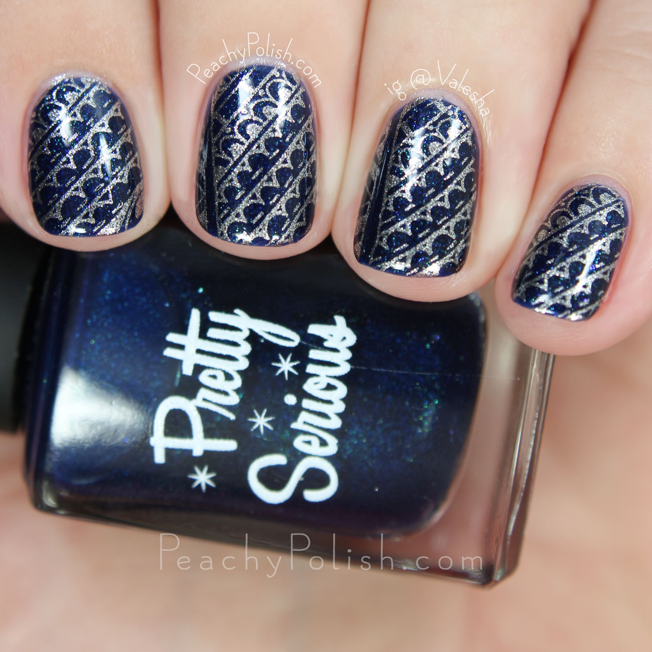Midnight Moroccan Stamping | Peachy Polish