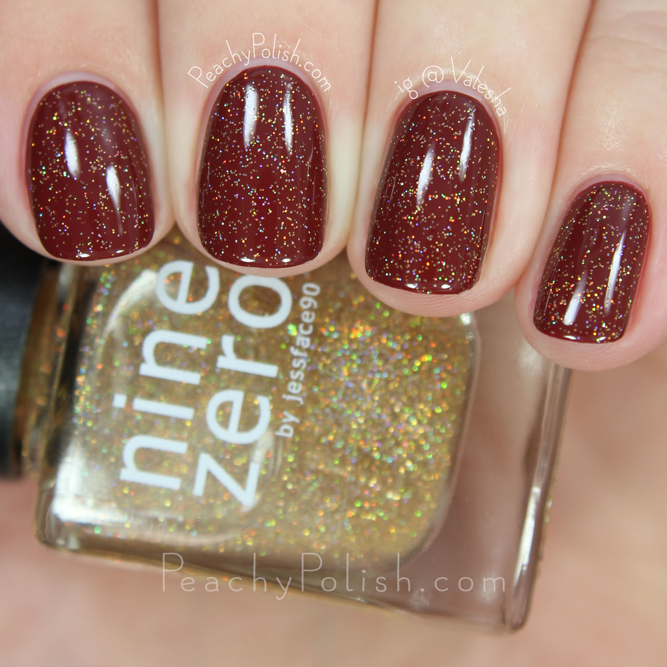 Nine Zero Lacquer Sparkle All The Things (Gold) | Holiday 2015 Collection | Peachy Polish