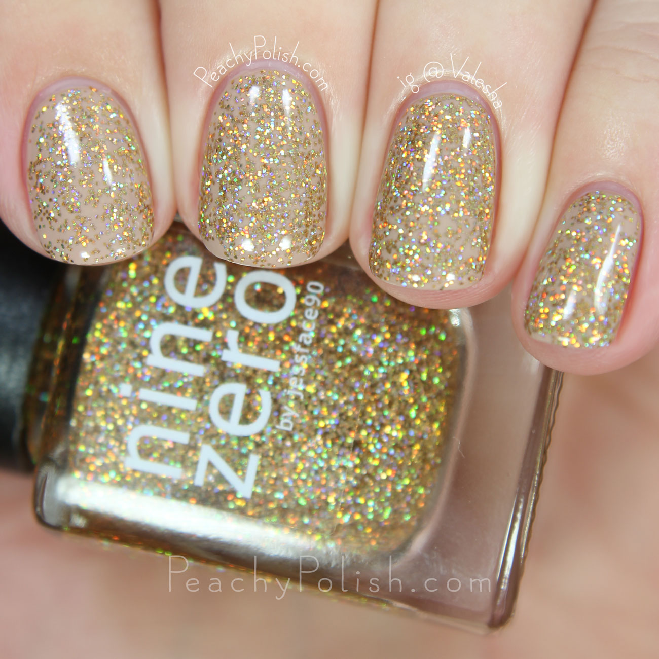 Nine Zero Lacquer Star On Top | Holiday 2015 Collection | Peachy Polish