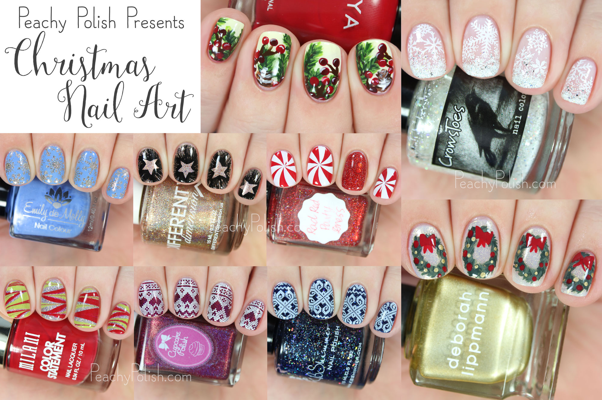 Christmas Nail Art | Peachy Polish