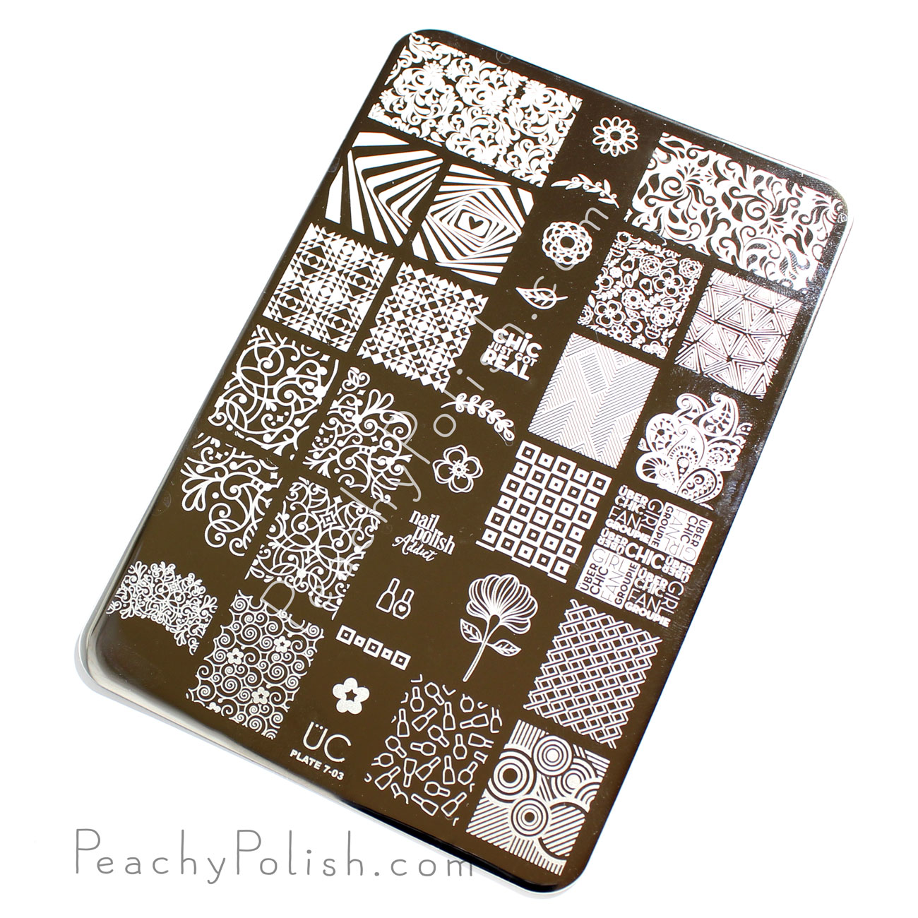 UberChic Beauty 7-03 Plate | Collection 7 | Peachy Polish