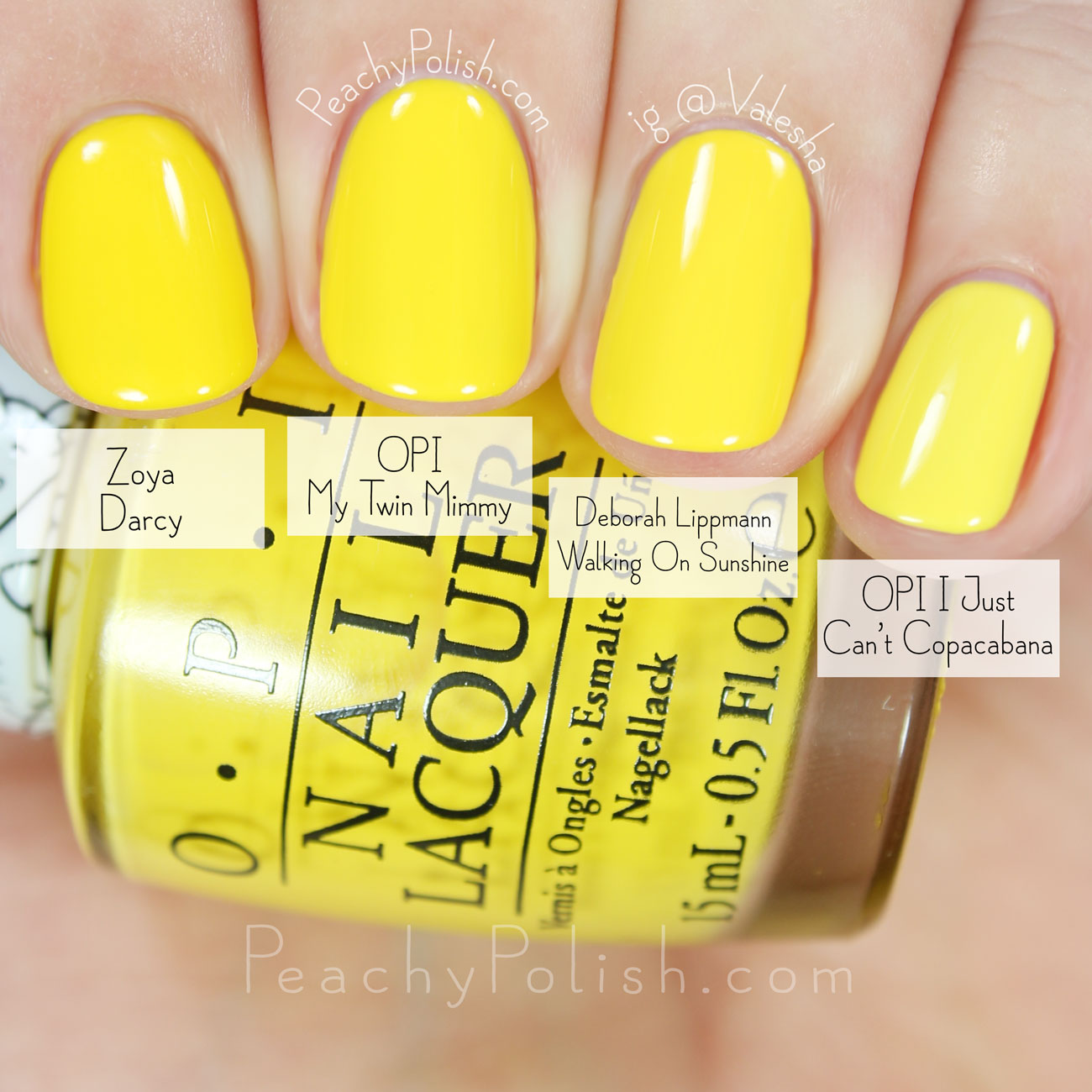 OPI My Twin Mimmy Comparison | Hello Kitty Collection | Peachy Polish