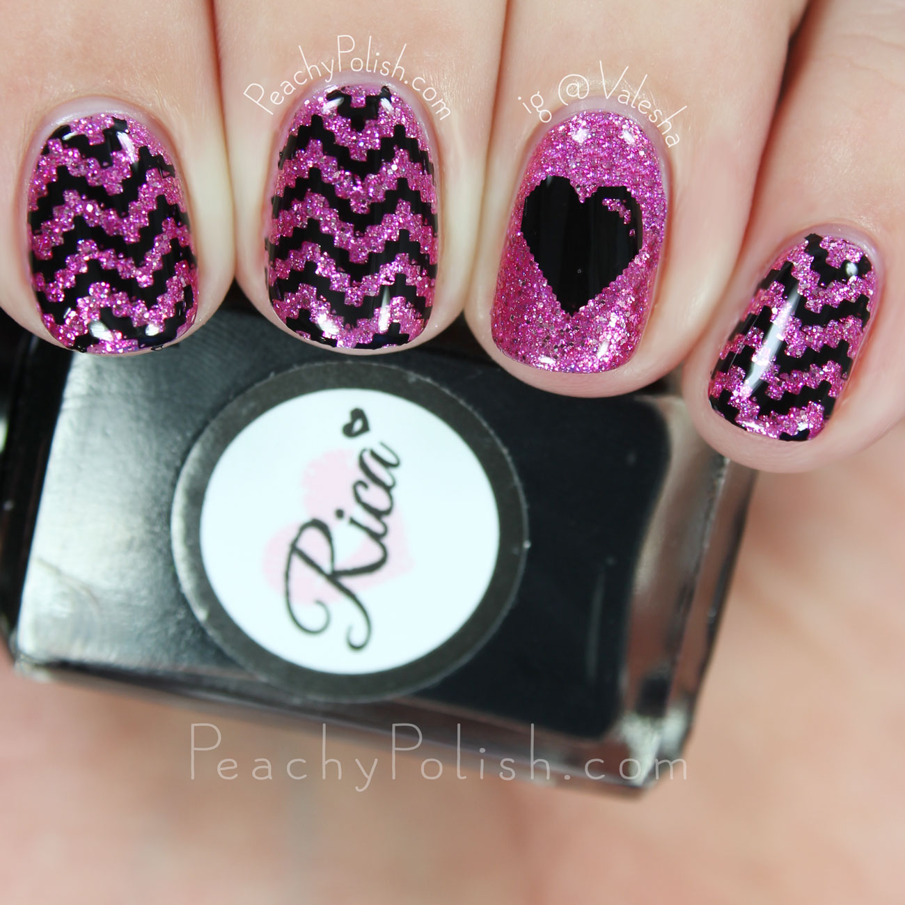 HēHē Plate 080 | Florals & Plaids Collection | Peachy Polish