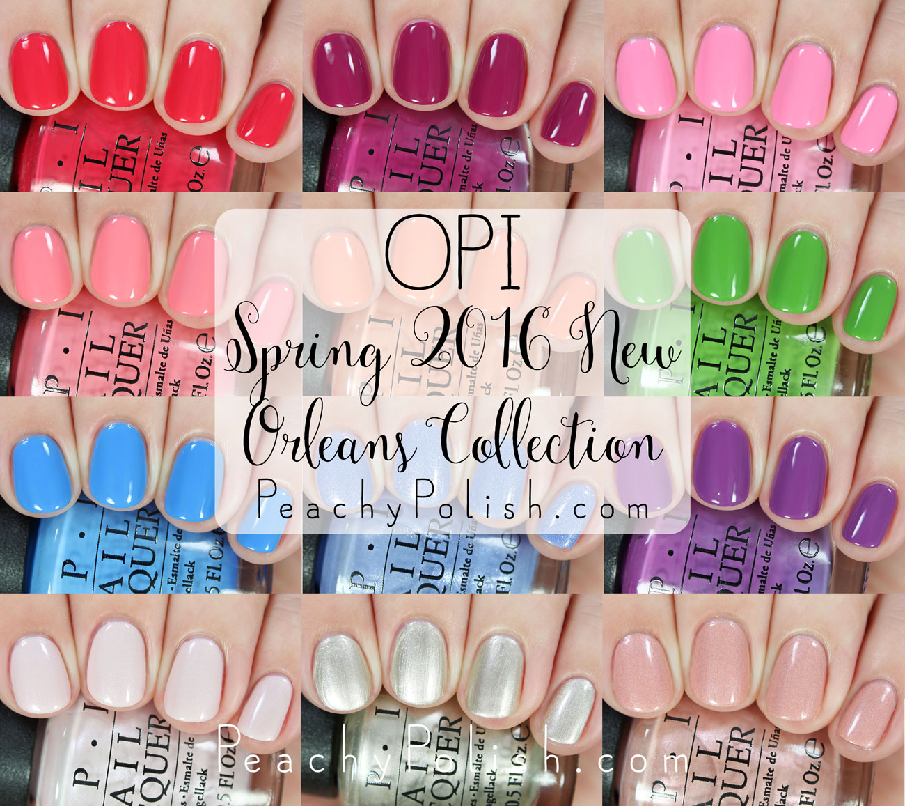 OPI Spring 2016 New Orleans Collection | Peachy Polish