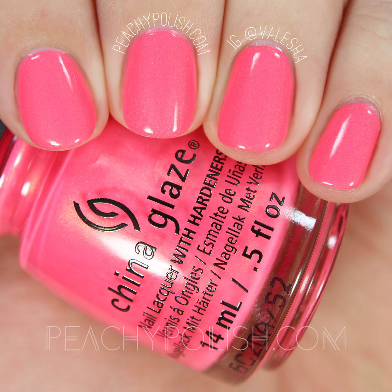 China Glaze Bite Me | Summer 2016 Lite Brites Collection | Peachy Polish