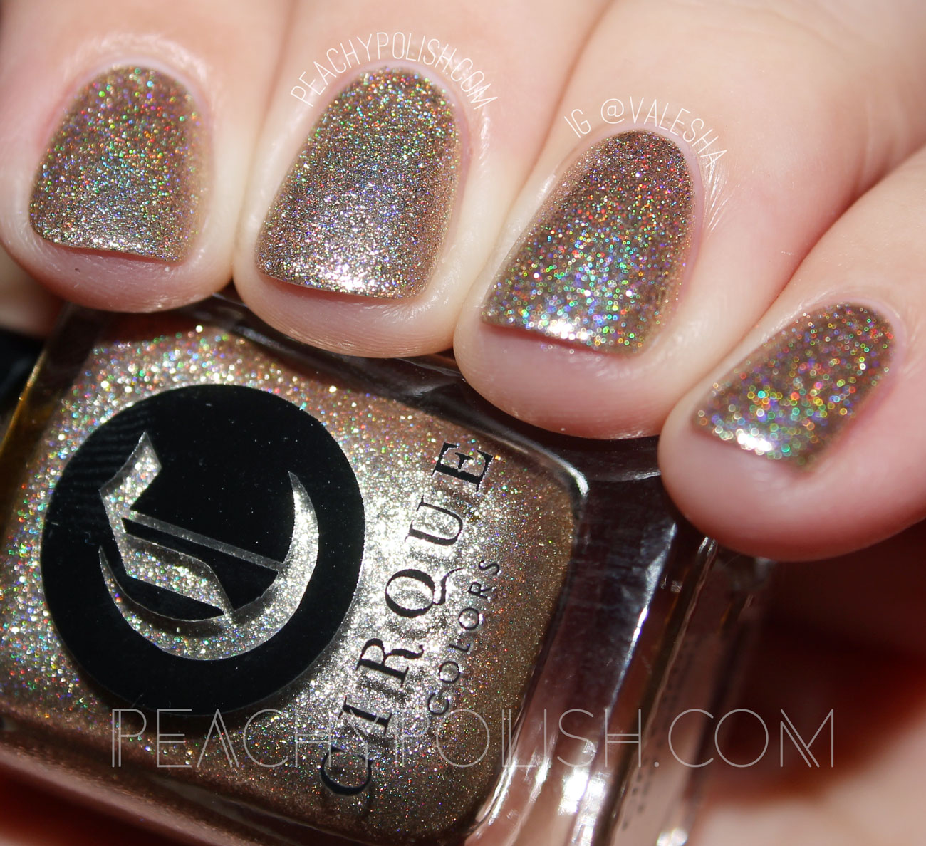 Cirque Colors Cin Cin | Speckled And Sparkled Collection | Peachy Polish