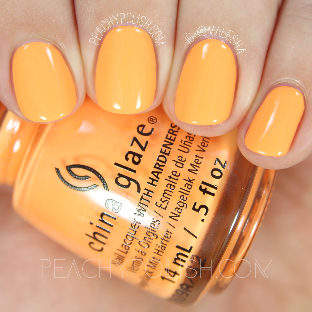 China Glaze None Of Your Risky Business | Summer 2016 Lite Brites Collection | Peachy Polish