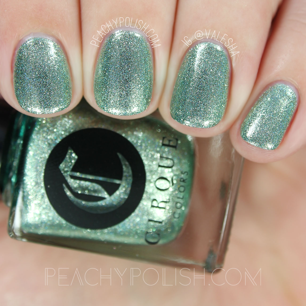 Cirque Colors Sencha | Speckled And Sparkled Collection | Peachy Polish