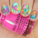 Nail Art: Neon Rainbow Stamping Marble