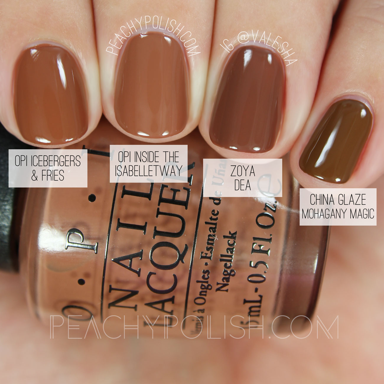 OPI Inside The Isabelletway | Washington D.C. Collection Comparisons | Peachy Polish