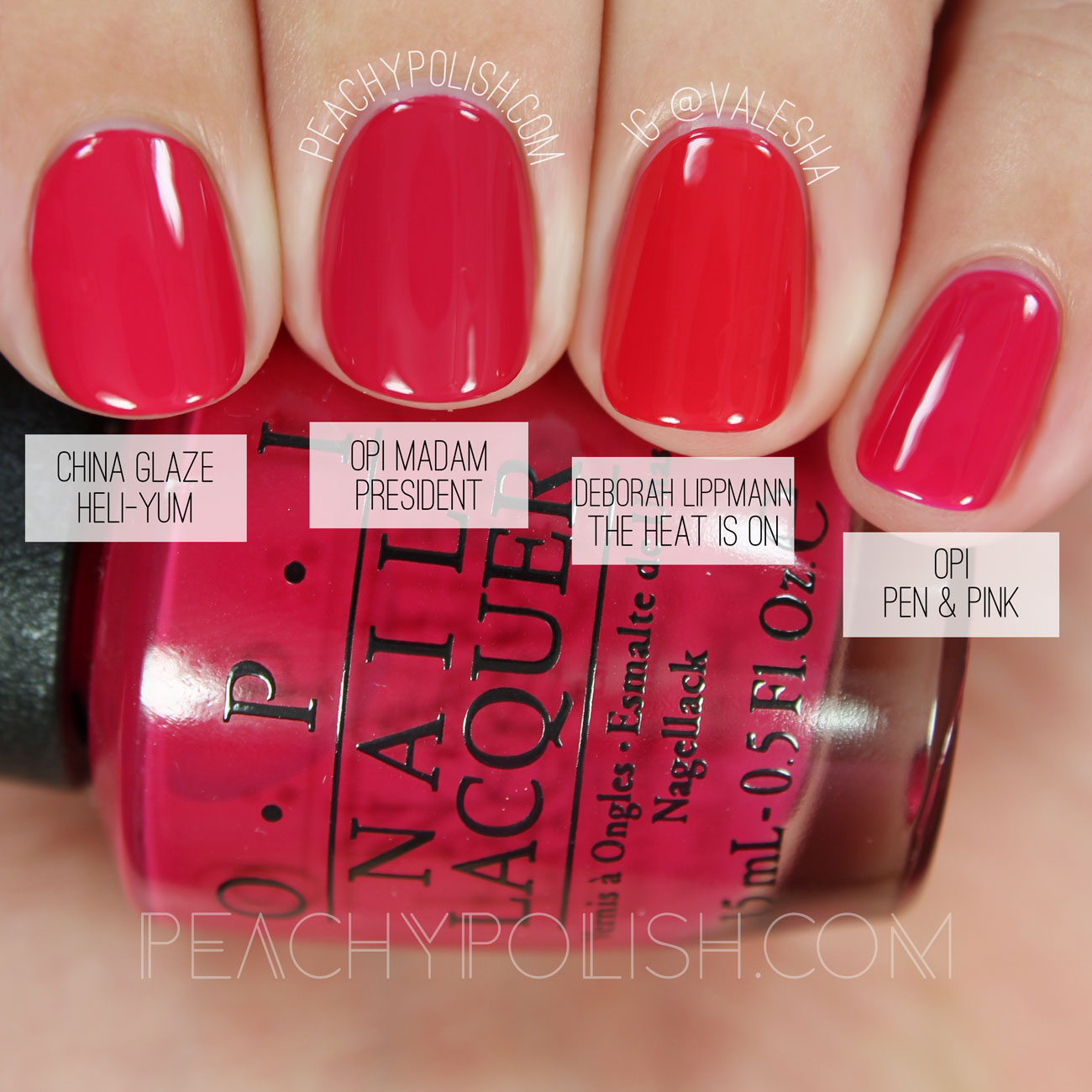 OPI Madam President | Washington D.C. Collection Comparisons | Peachy Polish