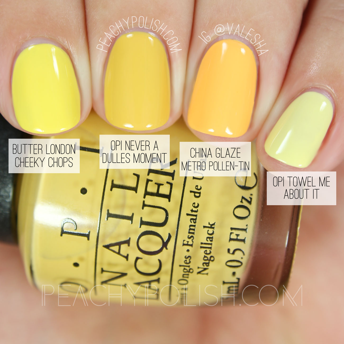 OPI Never A Dulles Moment | Washington D.C. Collection Comparisons | Peachy Polish
