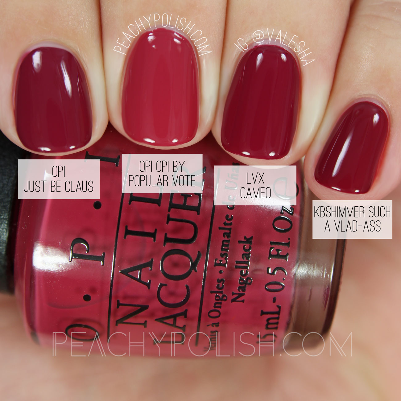 OPI OPI By Popular Vote | Washington D.C. Collection Comparisons | Peachy Polish