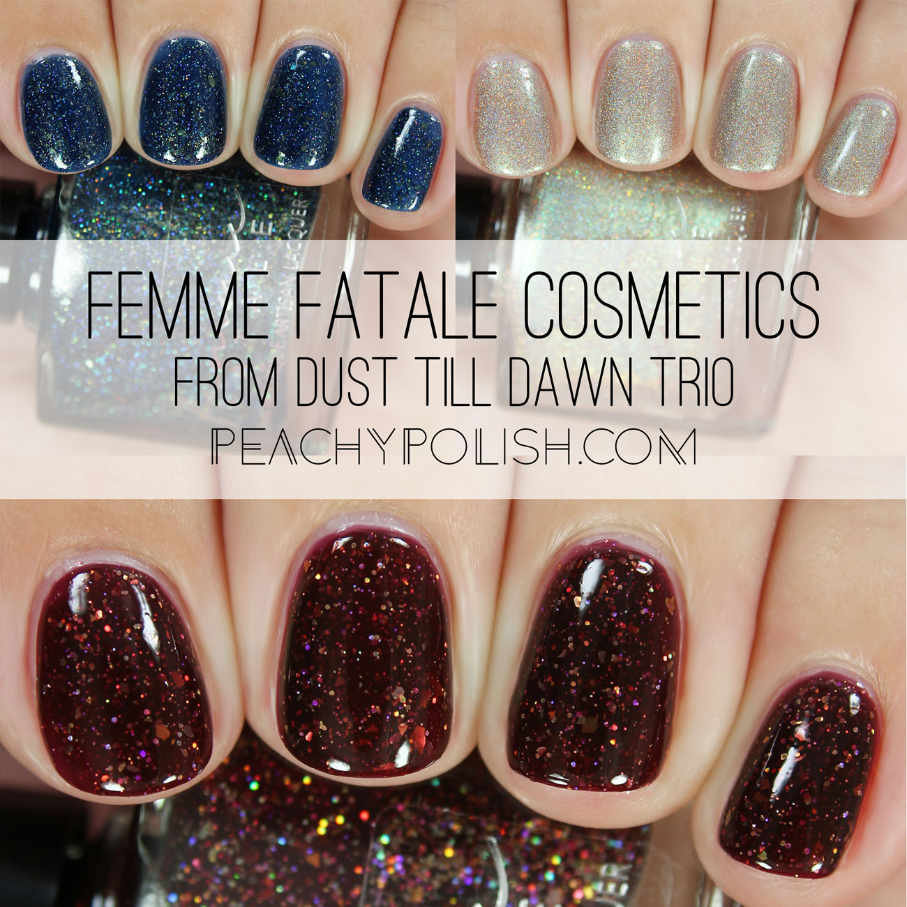 Femme Fatale Cosmetics From Dusk Till Dawn Trio | Peachy Polish